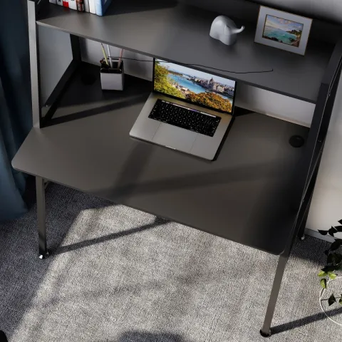 Стол письменный EUREKA ERK-LD-43B с шириной 109 см, Black