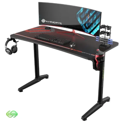 Стол компьютерный игровой Eureka GIP 47, Black