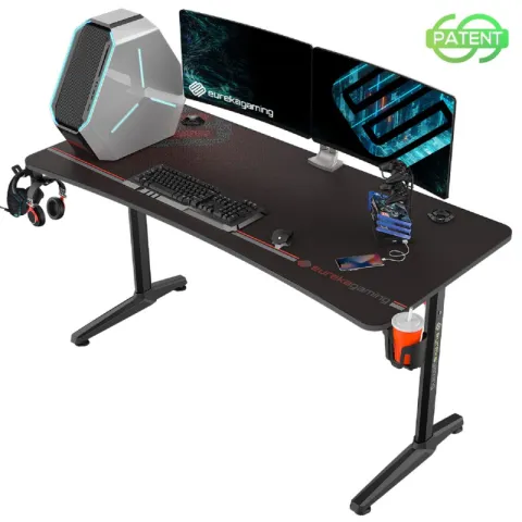 Стол компьютерный игровой Eureka GIP 60, Black