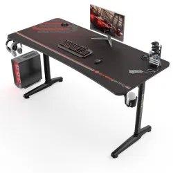 Стол компьютерный игровой Eureka GIP 60, Black