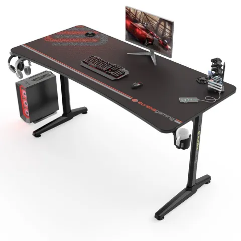 Стол компьютерный игровой Eureka GIP 60, Black