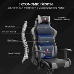 Эргономичное кресло Eureka Hector, Grey