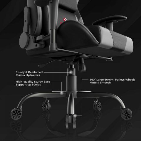 Эргономичное кресло Eureka Hector, Grey