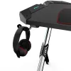 Стол компьютерный игровой Eureka R1 S с RGB подсветкой, чёрный