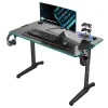 Стол компьютерный игровой Eureka со стеклянной столешницей и RGB-подсветкой GIP 44 