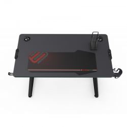 Стол компьютерный игровой Eureka со стеклянной столешницей и RGB-подсветкой GIP 44 