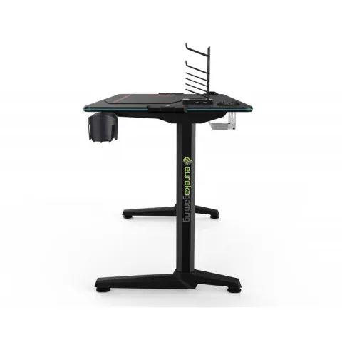 Стол компьютерный игровой Eureka со стеклянной столешницей и RGB-подсветкой GIP 44 