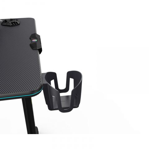 Стол компьютерный игровой Eureka со стеклянной столешницей и RGB-подсветкой GIP 44 