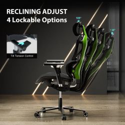 Эргономичное кресло Eureka TYPHON, Green