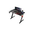 Стол компьютерный игровой Eureka Z1 S с синей подсветкой, чёрный