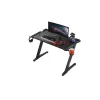 Стол компьютерный игровой Eureka Z1 S с синей подсветкой, чёрный