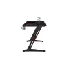 Стол компьютерный игровой Eureka Z1 S с синей подсветкой, чёрный