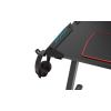 Стол компьютерный игровой Eureka Z1 S с синей подсветкой, чёрный