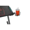 Стол компьютерный игровой Eureka Z1 S с синей подсветкой, чёрный