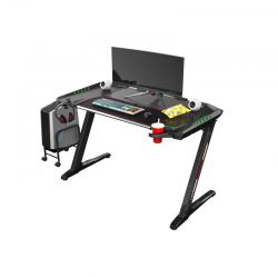 Стол компьютерный игровой Eureka Z2 c RGB подсветкой, чёрный