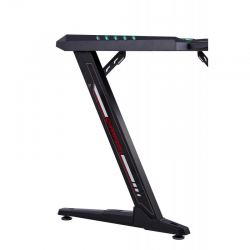 Стол компьютерный игровой Eureka Z2 c RGB подсветкой, чёрный