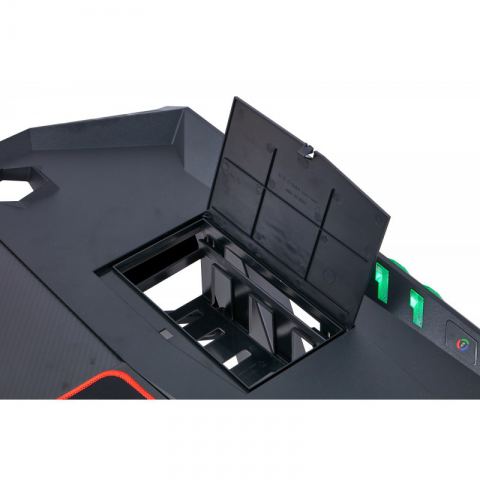 Стол компьютерный игровой Eureka Z2 c RGB подсветкой, чёрный