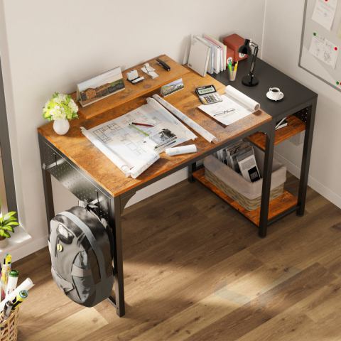 Стол письменный (для компьютера) EUREKA ZX-SS120B-RBB, Brown