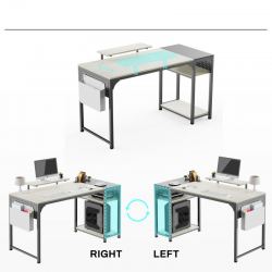 Стол письменный (для компьютера) EUREKA ZX-SS140B-OGB с шириной 140 см, Oak Grey