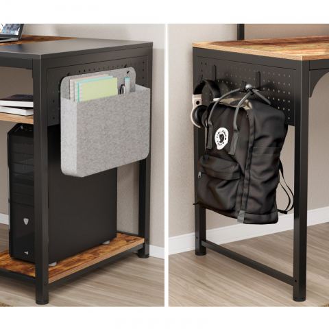 Стол письменный (для компьютера) EUREKA ZX-SS140B-RBB с шириной 140 см, Brown