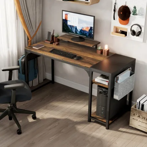 Стол письменный (для компьютера) EUREKA ZX-SS140B-RWB с шириной 140 см, Reclaimed Wood