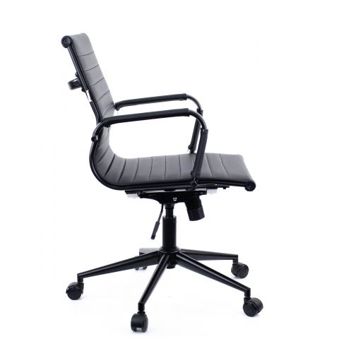 Кресло Everprof Leo Black T Экокожа Черный