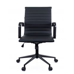 Кресло Everprof Leo Black T Экокожа Черный