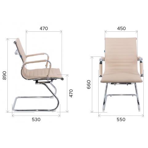 Кресло Everprof Leo CF Экокожа Красный