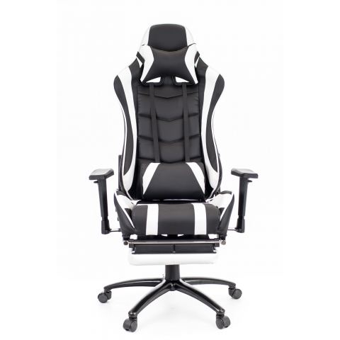 Кресло Everprof Lotus S1  Экокожа Черный/Белый