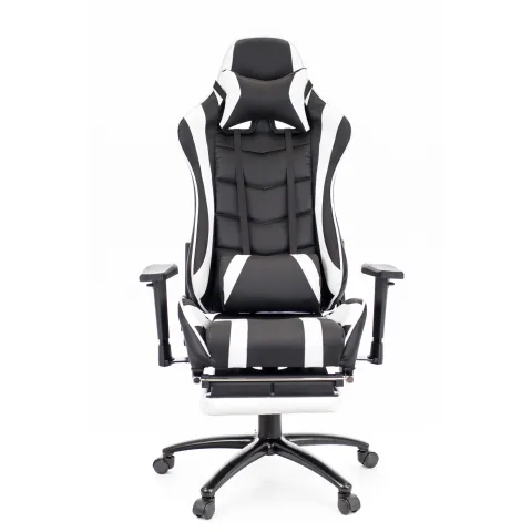 Кресло Everprof Lotus S1  Экокожа Черный/Белый