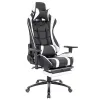 Кресло Everprof Lotus S1  Экокожа Черный/Белый