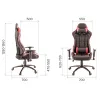 Кресло компьютерное игровое Everprof Lotus S10 Экокожа Черный/Красный