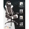 Кресло игровое Everprof Lotus S6 Экокожа Черный/Белый