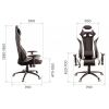 Кресло игровое Everprof Lotus S6 Экокожа Черный/Белый