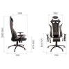 Кресло игровое Everprof Lotus S6 Экокожа Черный/Белый