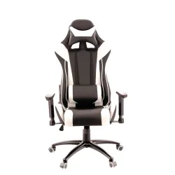 Кресло игровое Everprof Lotus S6 Экокожа Черный/Белый