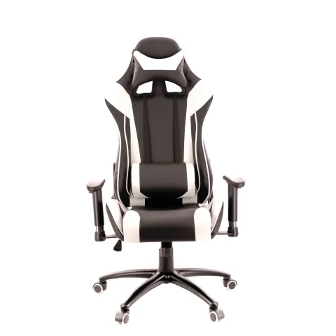 Кресло игровое Everprof Lotus S6 Экокожа Черный/Белый