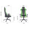 Геймерское кресло Everprof Lotus S9 Экокожа Зеленый/Черный