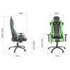 Геймерское кресло Everprof Lotus S9 Экокожа Зеленый/Черный
