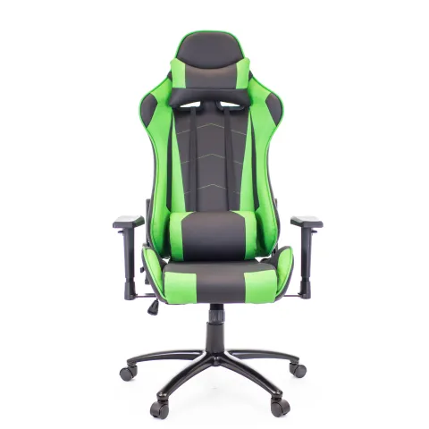 Геймерское кресло Everprof Lotus S9 Экокожа Зеленый/Черный