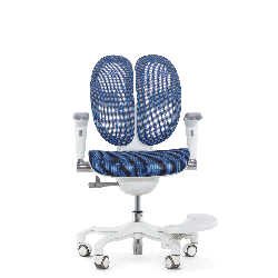 Кресло школьника FALTO ORTO (корсетная спинка, слайдер, подлокотники 3D, сетка, синий)