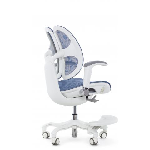 Кресло школьника FALTO ORTO (корсетная спинка, слайдер, подлокотники 3D, сетка, синий)