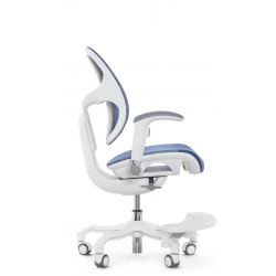 Кресло школьника FALTO ORTO (корсетная спинка, слайдер, подлокотники 3D, сетка, синий)