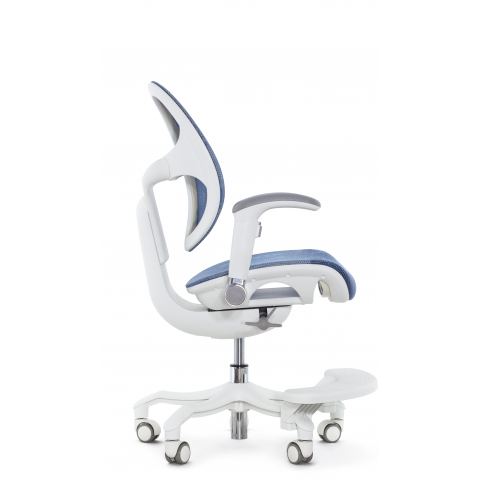 Кресло школьника FALTO ORTO (корсетная спинка, слайдер, подлокотники 3D, сетка, синий)