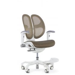 Кресло школьника FALTO ORTO ( корсетная спинка, слайдер, подлокотники 3D, сетка, золотой)