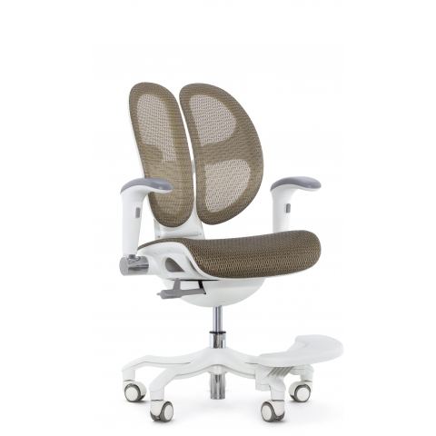 Кресло школьника FALTO ORTO ( корсетная спинка, слайдер, подлокотники 3D, сетка, золотой)