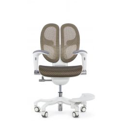 Кресло школьника FALTO ORTO ( корсетная спинка, слайдер, подлокотники 3D, сетка, золотой)