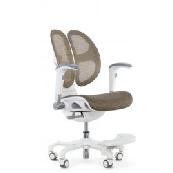 Кресло школьника FALTO ORTO ( корсетная спинка, слайдер, подлокотники 3D, сетка, золотой)