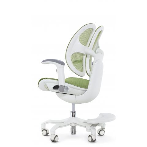 Кресло школьника FALTO ORTO (корсетная спинка, слайдер, подлокотники 3D, сетка, зеленый)