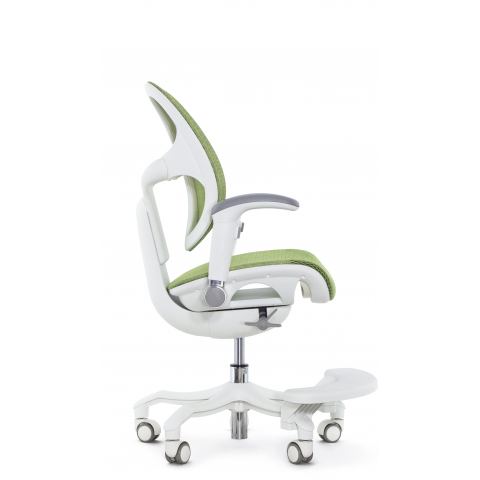 Кресло школьника FALTO ORTO (корсетная спинка, слайдер, подлокотники 3D, сетка, зеленый)